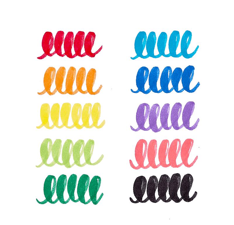 Ensemble de 10 marqueurs Big Bright Brush - Art & bricolage - Boutique LeoLudo - OOLY
