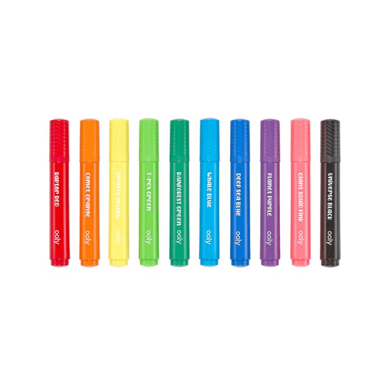 Ensemble de 10 marqueurs Big Bright Brush - Art & bricolage - Boutique LeoLudo - OOLY