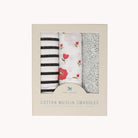 Ensemble de 3 couvertures en mousseline de coton - Summer Poppy 2 - Couvertures - Boutique LeoLudo - Little Unicorn