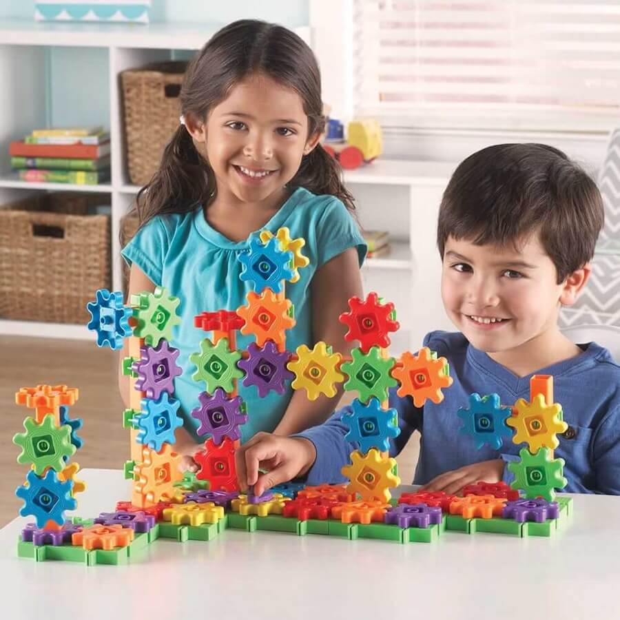 Ensemble de construction de luxe Engrenages! (100 pcs) - Jeux de construction - Boutique LeoLudo - Learning Resources