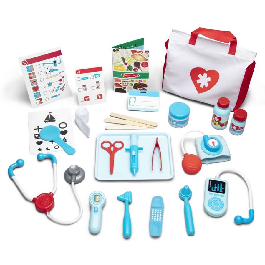 Kit de médecin en bois pour enfants, kit médical Montessori pour  tout-petits, ensemble de jeu