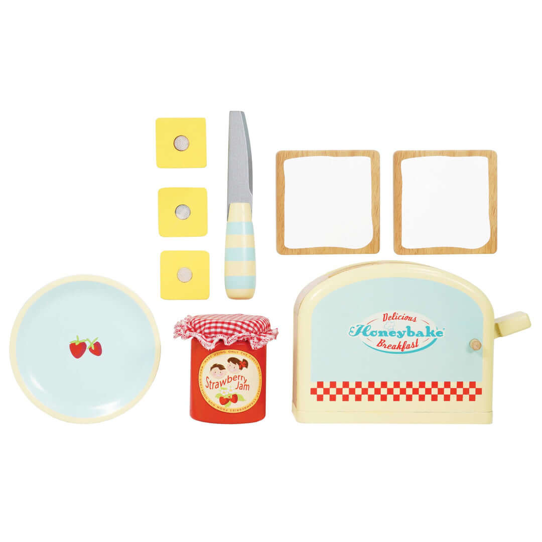 Ensemble de petit - déjeuner grille - pain Honeybake - Jouets d'imitation - Boutique LeoLudo - Le Toy Van