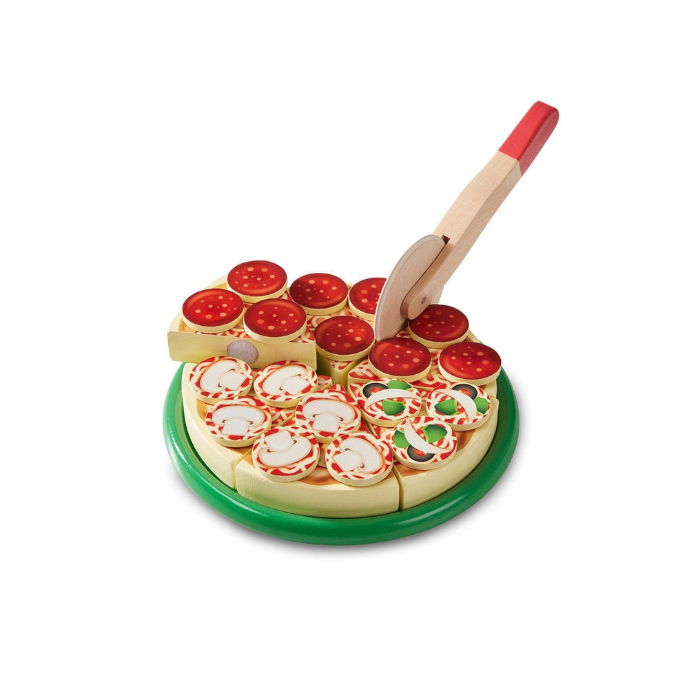 Ensemble de pizza en bois-Melissa & Doug-Boutique LeoLudo