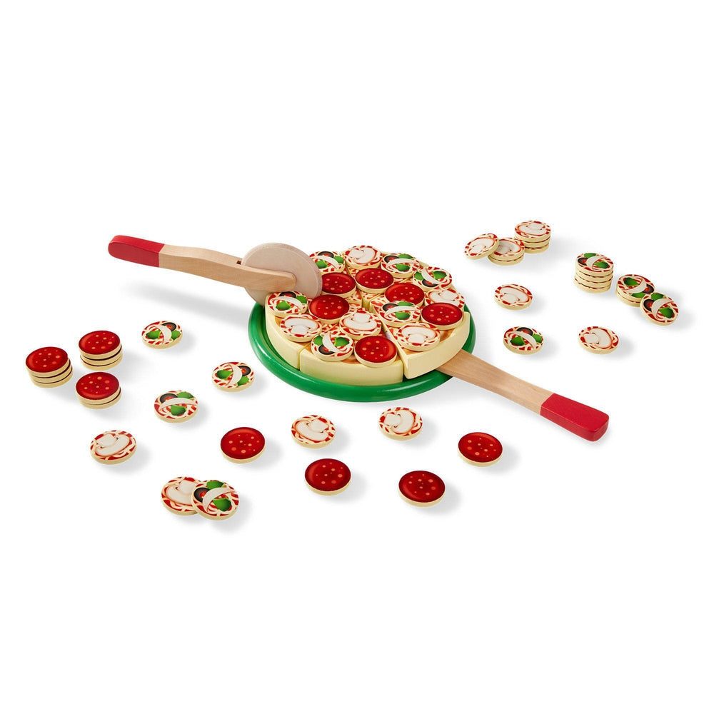 Ensemble de pizza en bois-Melissa & Doug-Boutique LeoLudo