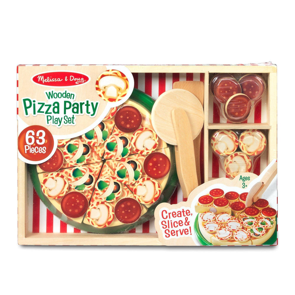 Ensemble de pizza en bois-Melissa & Doug-Boutique LeoLudo