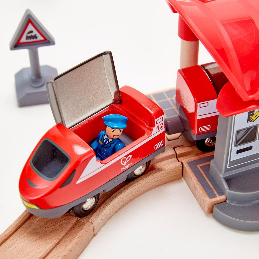 Ensemble de train urbain (51 pcs)-Hape-Boutique LeoLudo