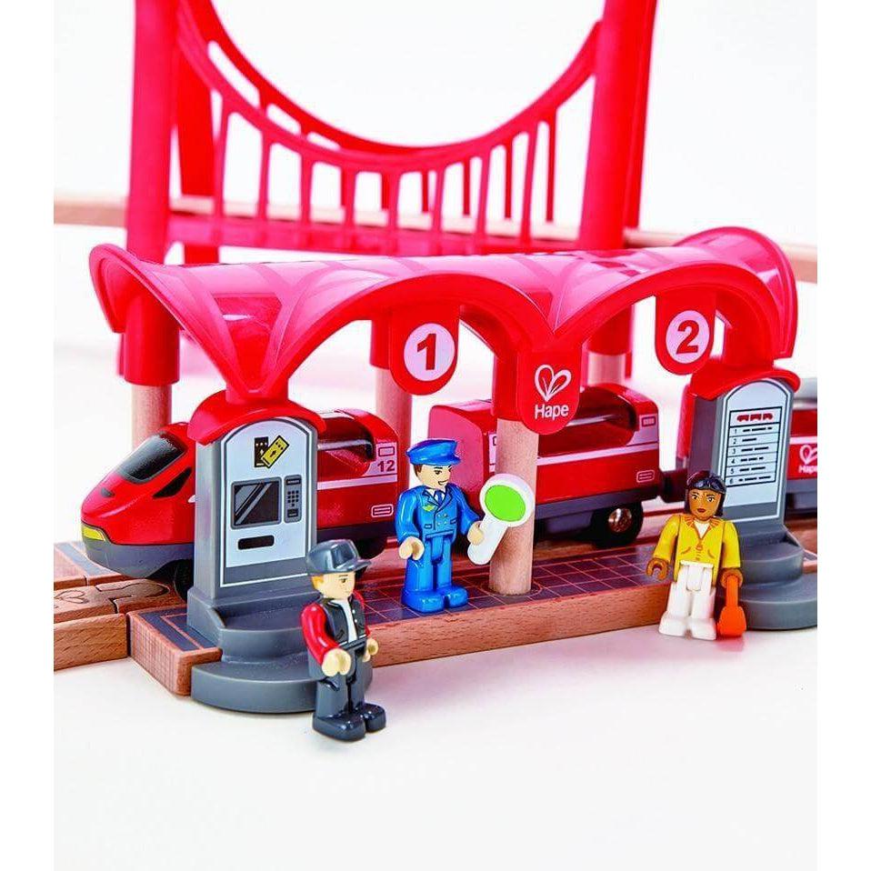 Ensemble de train urbain (51 pcs)-Hape-Boutique LeoLudo