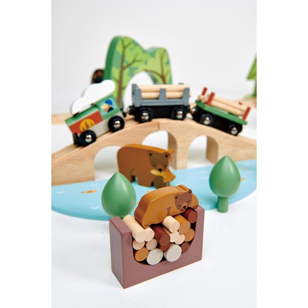 Ensemble de train Wild Pines (30 pcs.) - Ensembles de jeu - Boutique LeoLudo - Tender Leaf Toys