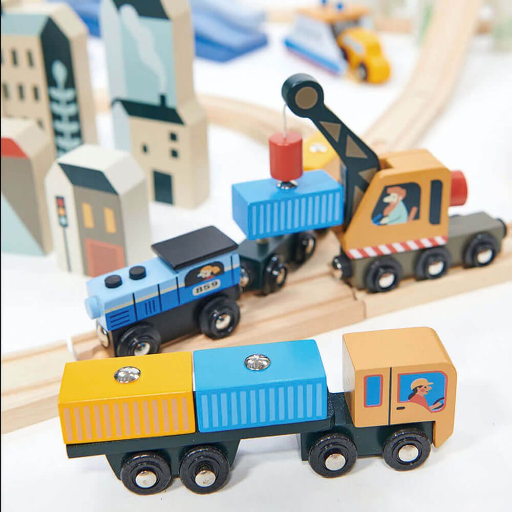 Ensemble de trains Mountain View (115 pcs) -Ensembles de jeu- Boutique LeoLudo-Tender Leaf Toys