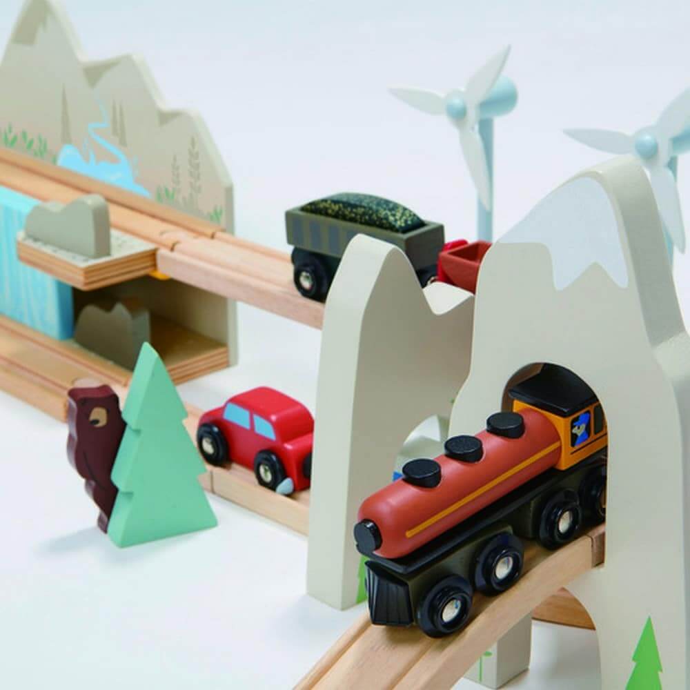 Ensemble de trains Mountain View (115 pcs)-Tender Leaf Toys-Boutique LeoLudo