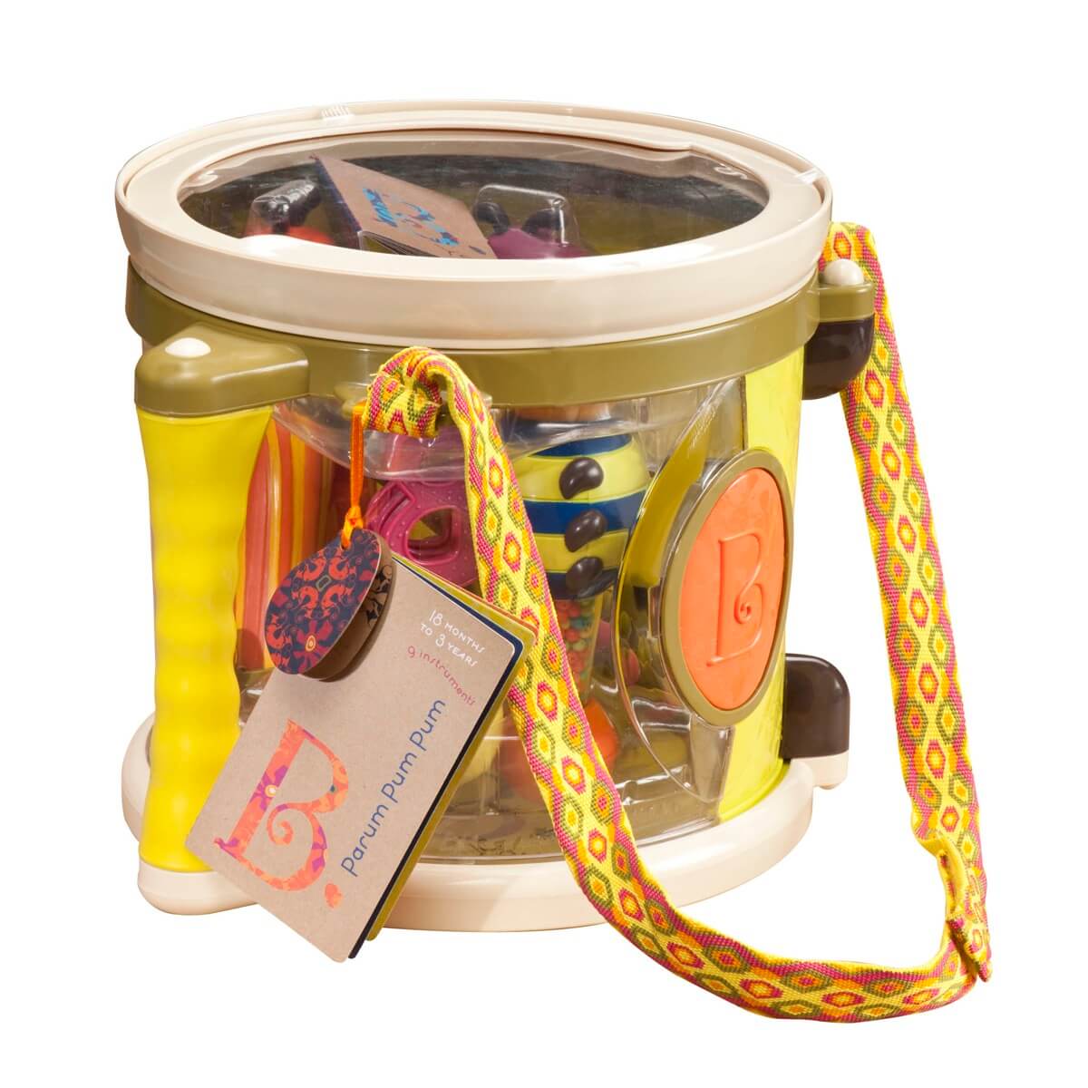 Ensemble d'instruments de musique "Parum Pum Pum" B. Musical - Jouets musicaux - Boutique LeoLudo - B. toys
