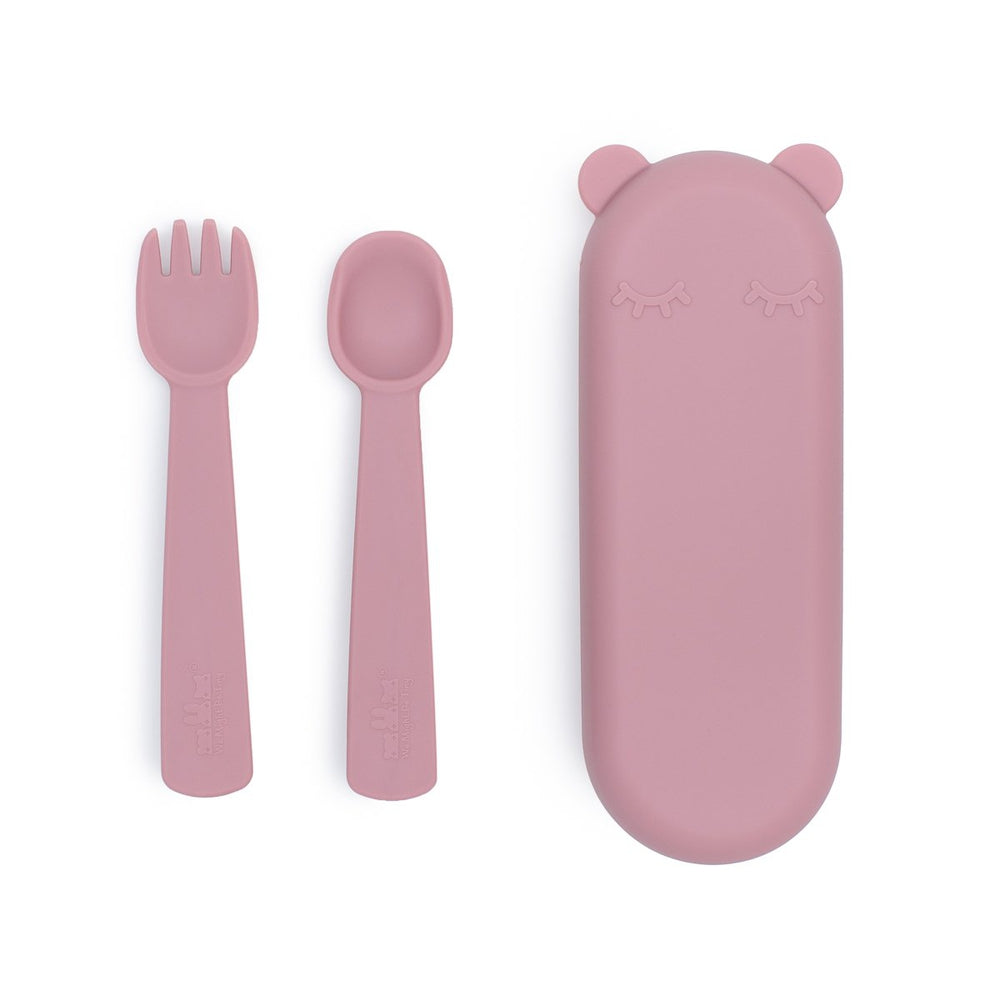 Ensemble fourchette & cuillère Feedie - Dusty Rose-Accessoires repas-We might be tiny-Boutique LeoLudo