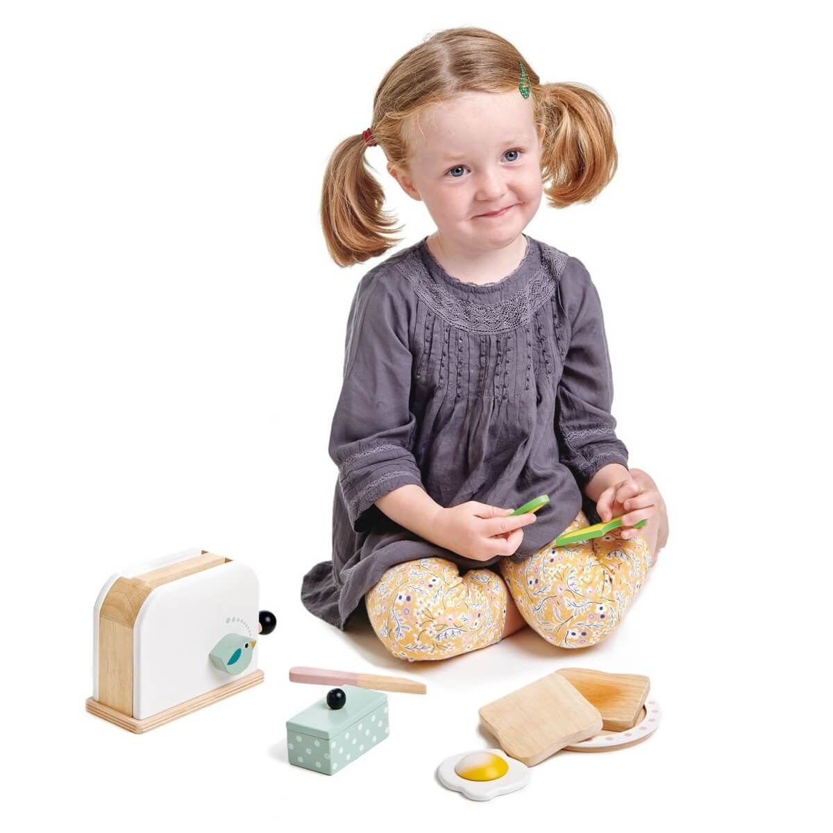 Ensemble grille - pain et petit déjeuner - Jouets d'imitation - Boutique LeoLudo - Tender Leaf Toys