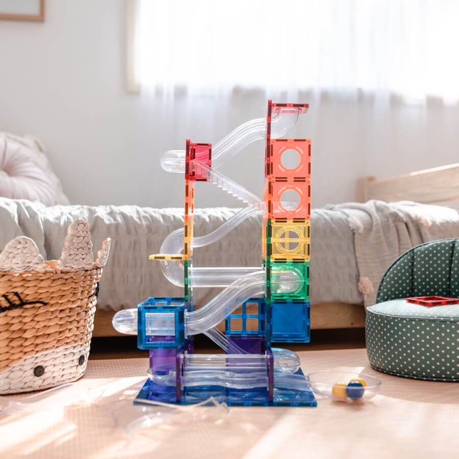 Ensemble parcours de balle Connetix (92 pcs) - Jeux de construction - Boutique LeoLudo - Connetix