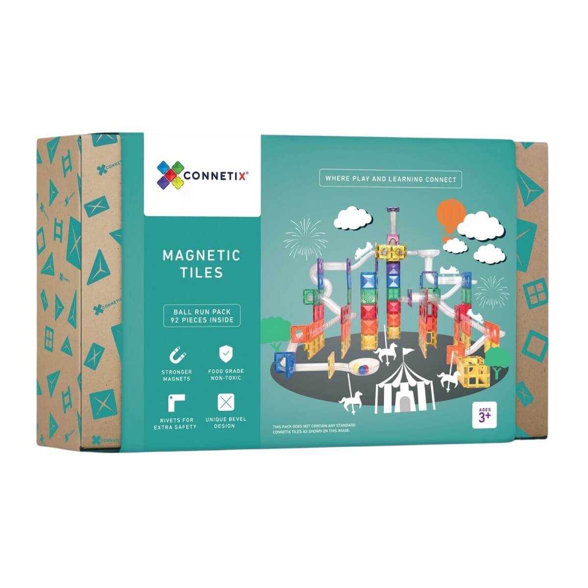 Ensemble parcours de balle Connetix (92 pcs) - Jeux de construction - Boutique LeoLudo - Connetix