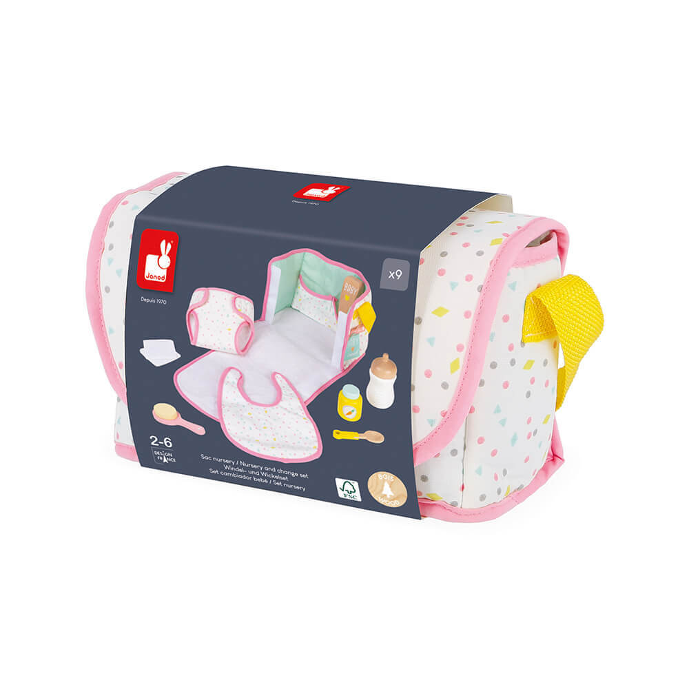Ensemble sac à langer pour poupée - Accessoires poupée - Boutique LeoLudo - Janod