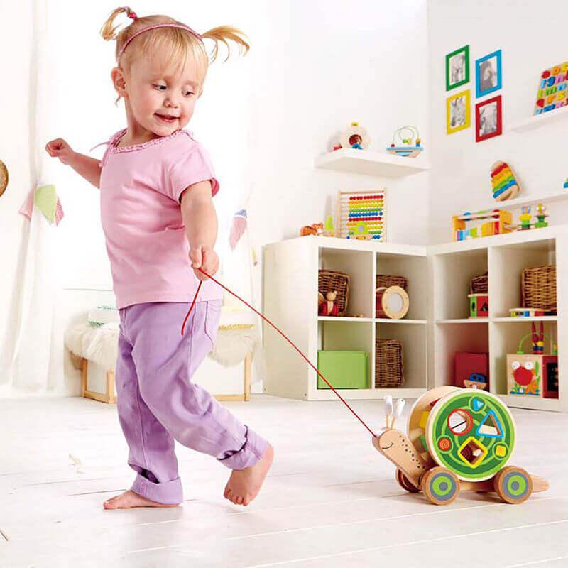 Escargot à promener - Jouets à tirer / pousser - Boutique LeoLudo - Hape