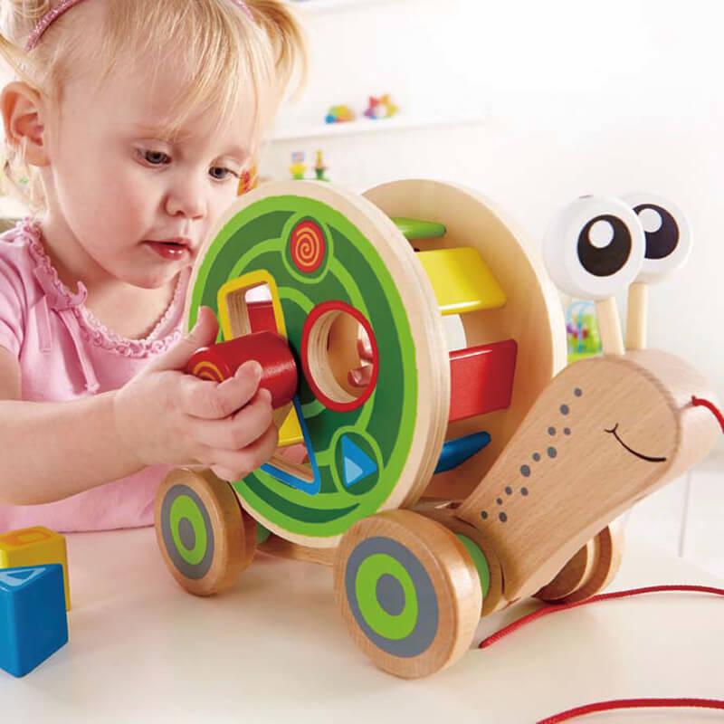Escargot à promener - Jouets à tirer / pousser - Boutique LeoLudo - Hape