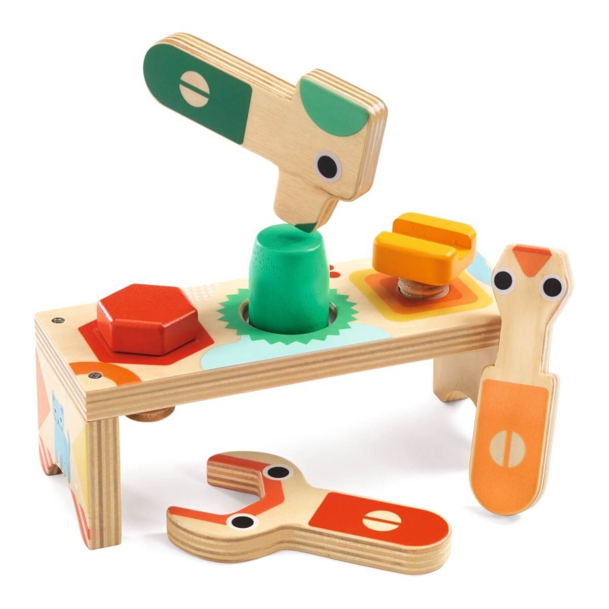 Établi en bois - Bricolou le bricoleur - Jeux d'assemblage - Boutique LeoLudo - Djeco