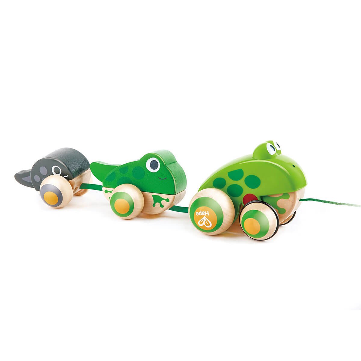Famille de grenouilles à promener - Jouets à tirer / pousser - Boutique LeoLudo - Hape