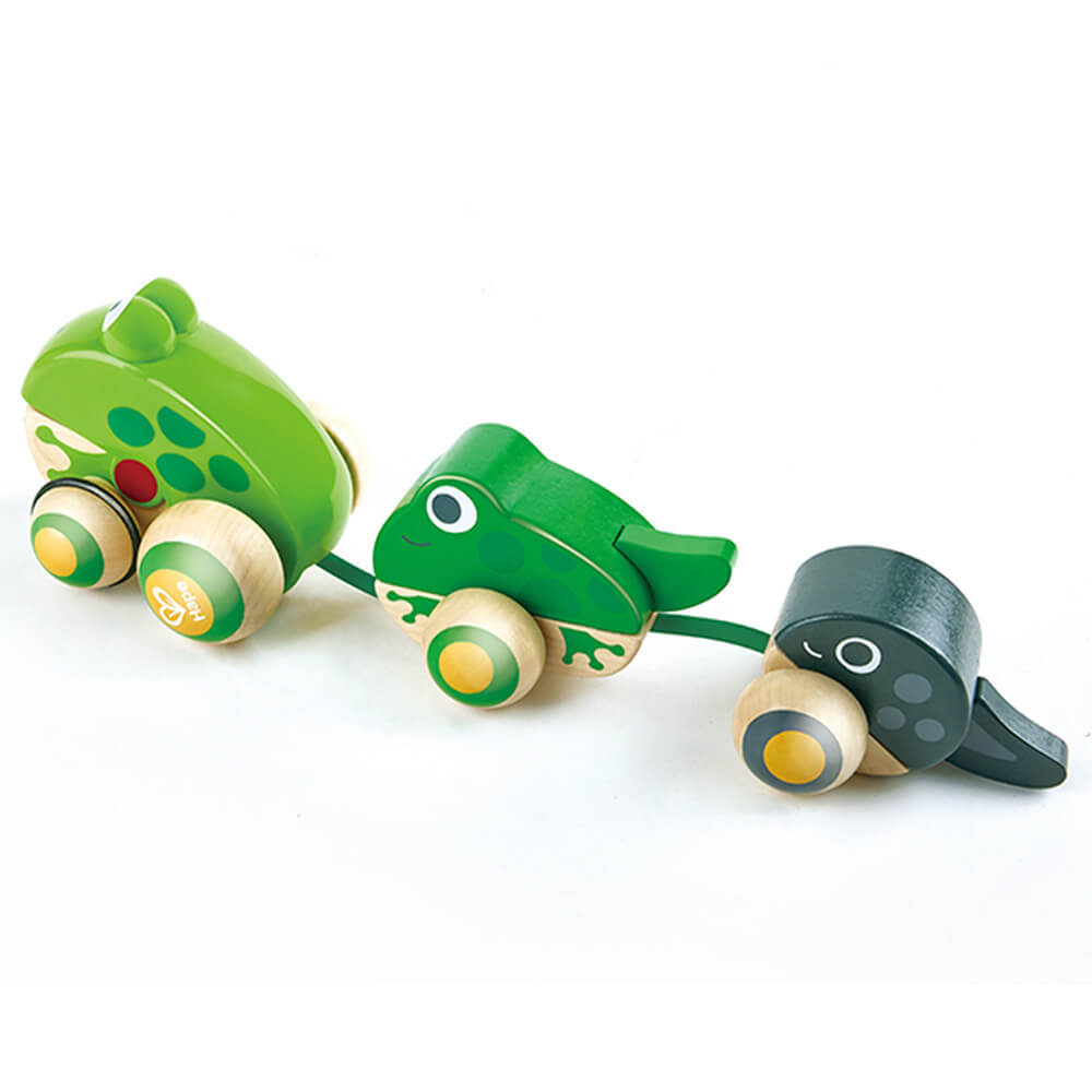 Famille de grenouilles à promener - Jouets à tirer / pousser - Boutique LeoLudo - Hape
