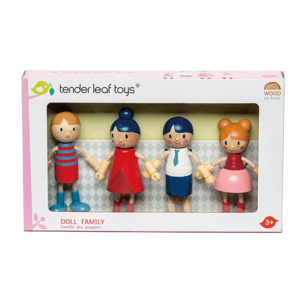Famille de poupées en bois - Figurines - Boutique LeoLudo - Tender Leaf Toys