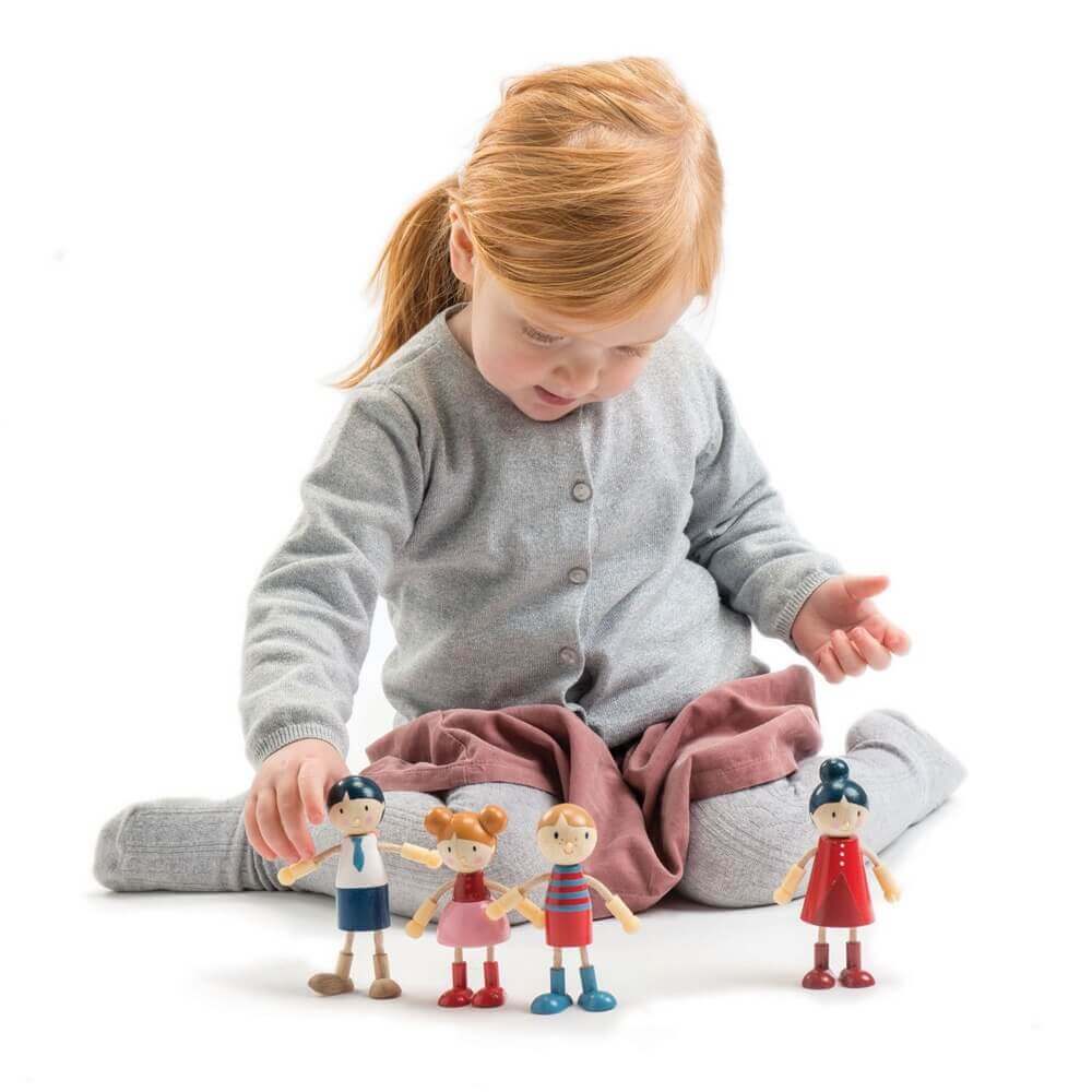 Famille de poupées en bois - Figurines - Boutique LeoLudo - Tender Leaf Toys