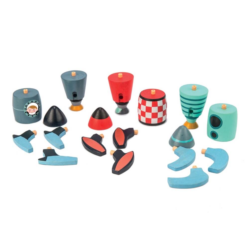 Fusées à construire - Jeux d'assemblage - Boutique LeoLudo - Tender Leaf Toys