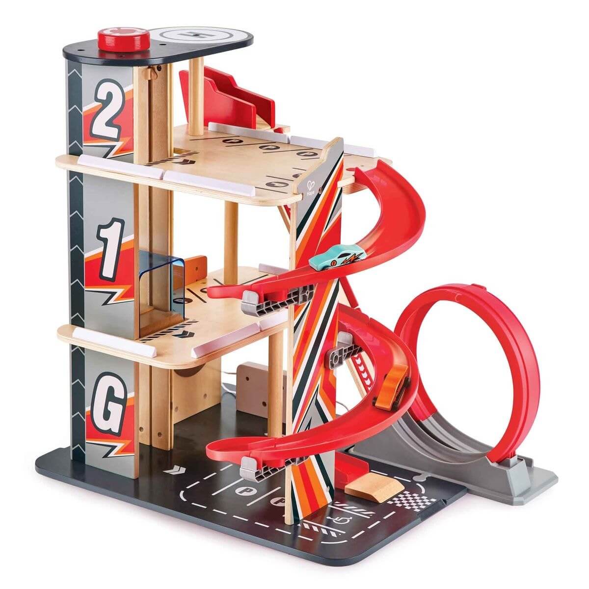 Garage de cascadeurs Gearhead - Ensembles de jeu - Boutique LeoLudo - Hape