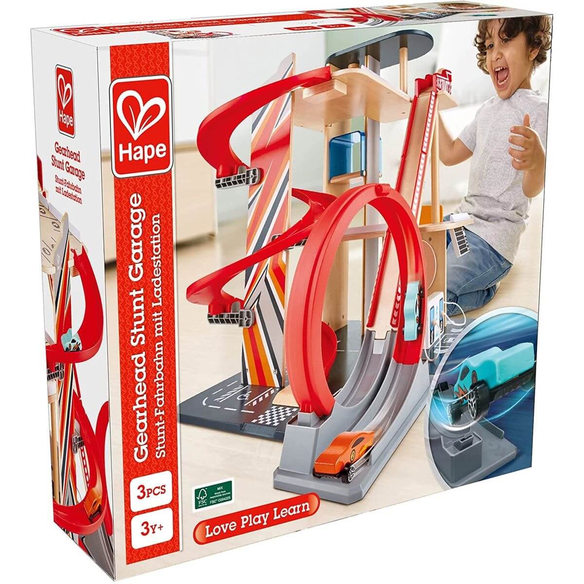 Garage de cascadeurs Gearhead - Ensembles de jeu - Boutique LeoLudo - Hape