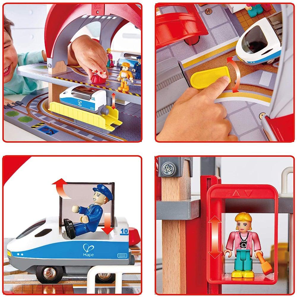 Gare de Grand City - Ensembles de jeu - Boutique LeoLudo - Hape