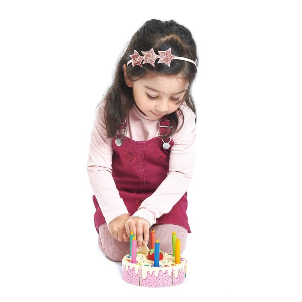 Gâteau d'anniversaire arc - en - ciel - Jouets d'imitation - Boutique LeoLudo - Tender Leaf Toys