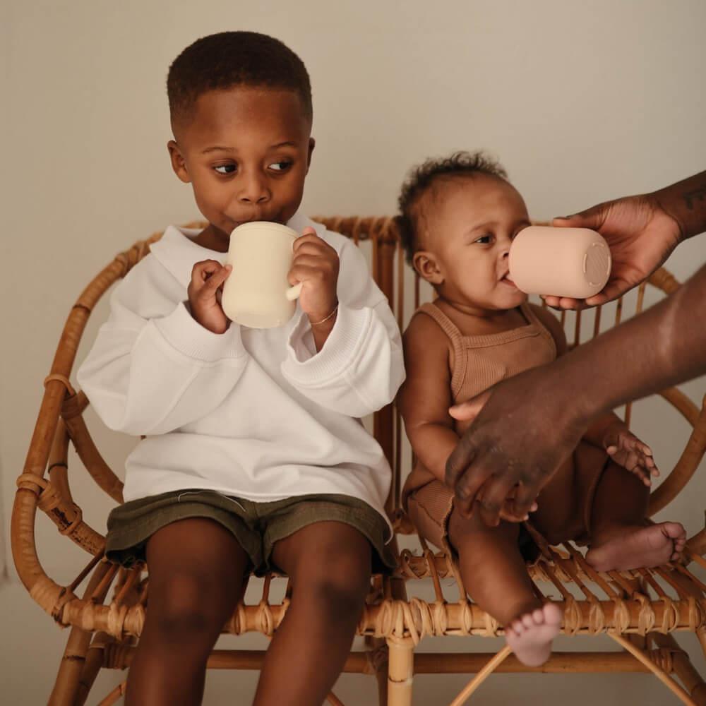 Gobelet en silicone - Blush - Alimentation & repas - Boutique LeoLudo - Mushie