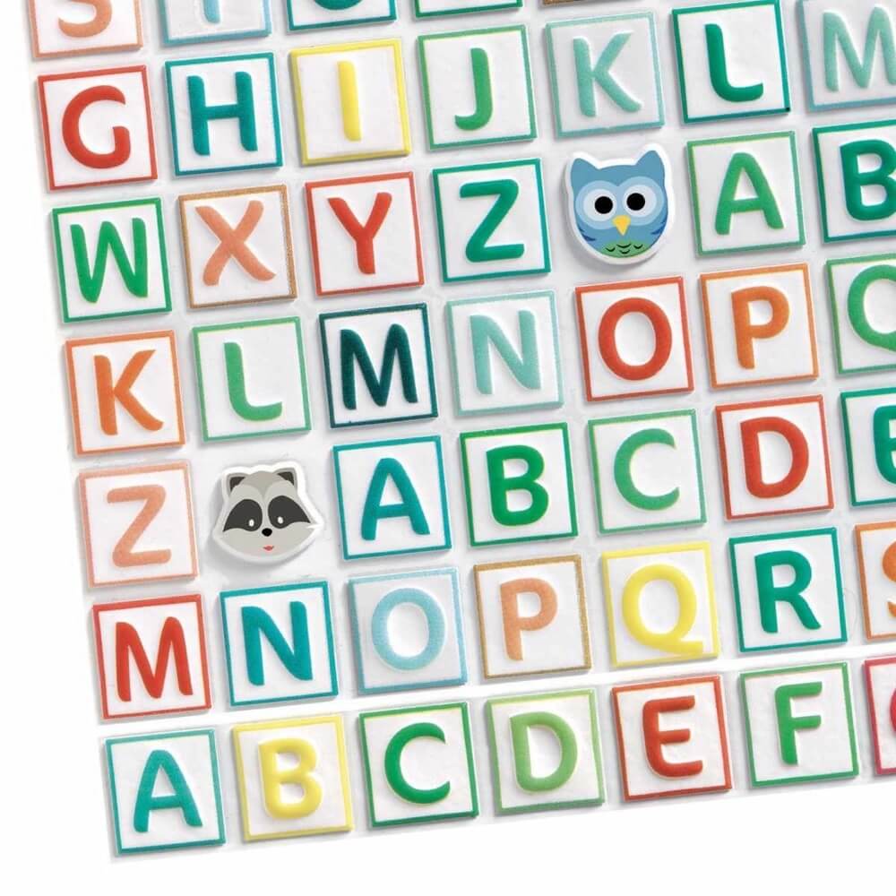 Gommettes 3D - Alphabet - Art & bricolage - Boutique LeoLudo - Djeco