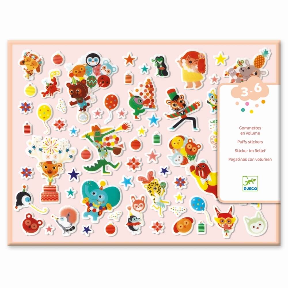 Gommettes 3D - La fête - Art & bricolage - Boutique LeoLudo - Djeco