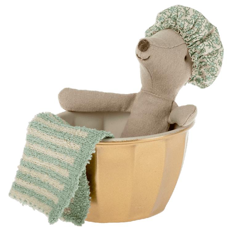 Grande soeur souris dans son bain - Poupées - Boutique LeoLudo - Maileg