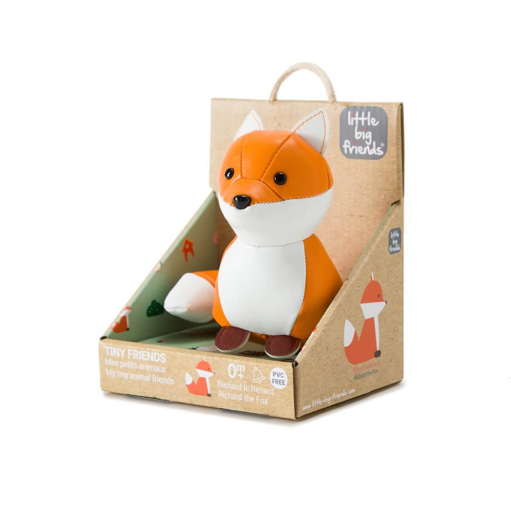 Hochet Tiny Friends - Richard le petit renard-Little Big Friends-Boutique LeoLudo