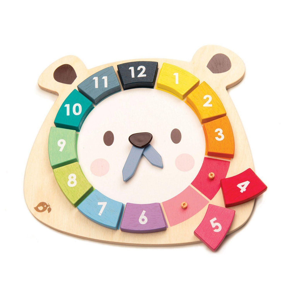 Horloge de couleurs Ours-Jouet éducatif-Tender Leaf Toys-Boutique LeoLudo