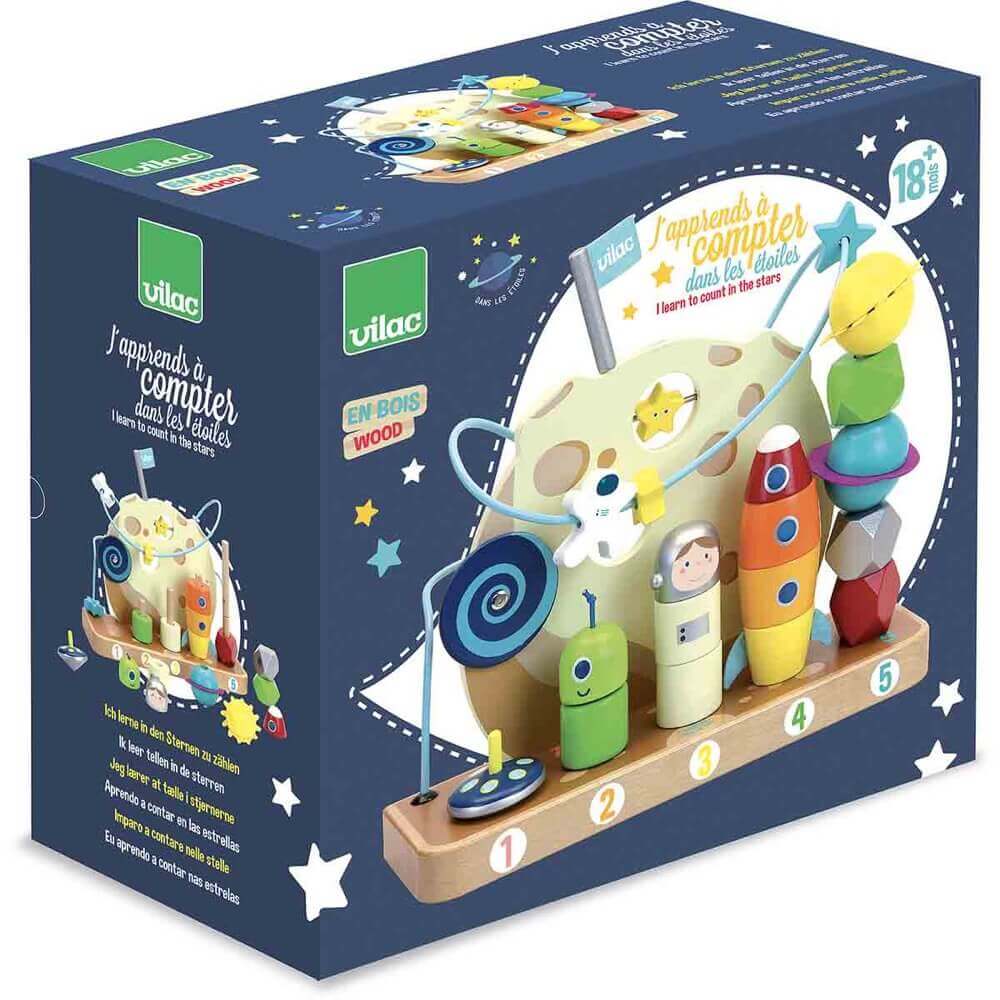 J'apprends à compter dans les étoiles! - Jouets à trier & empiler - Boutique LeoLudo - Vilac