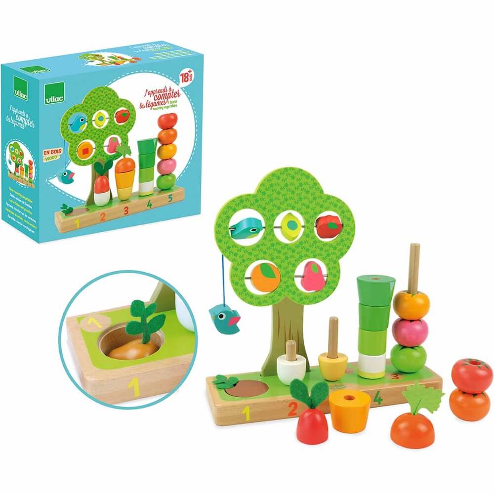 J'apprends à compter les légumes - Jeux éducatifs - Boutique LeoLudo - Vilac
