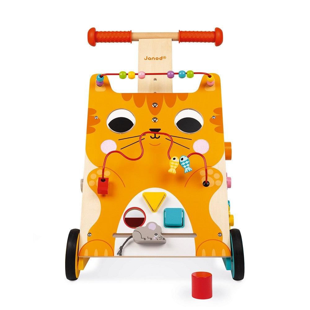 J'apprends à marcher - Chariot multi - activités Chat - Trotteurs - Boutique LeoLudo - Janod