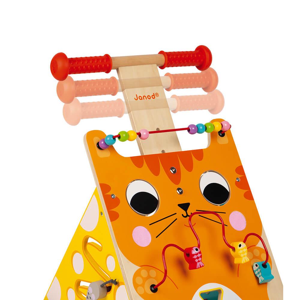 J'apprends à marcher - Chariot multi - activités Chat - Trotteurs - Boutique LeoLudo - Janod