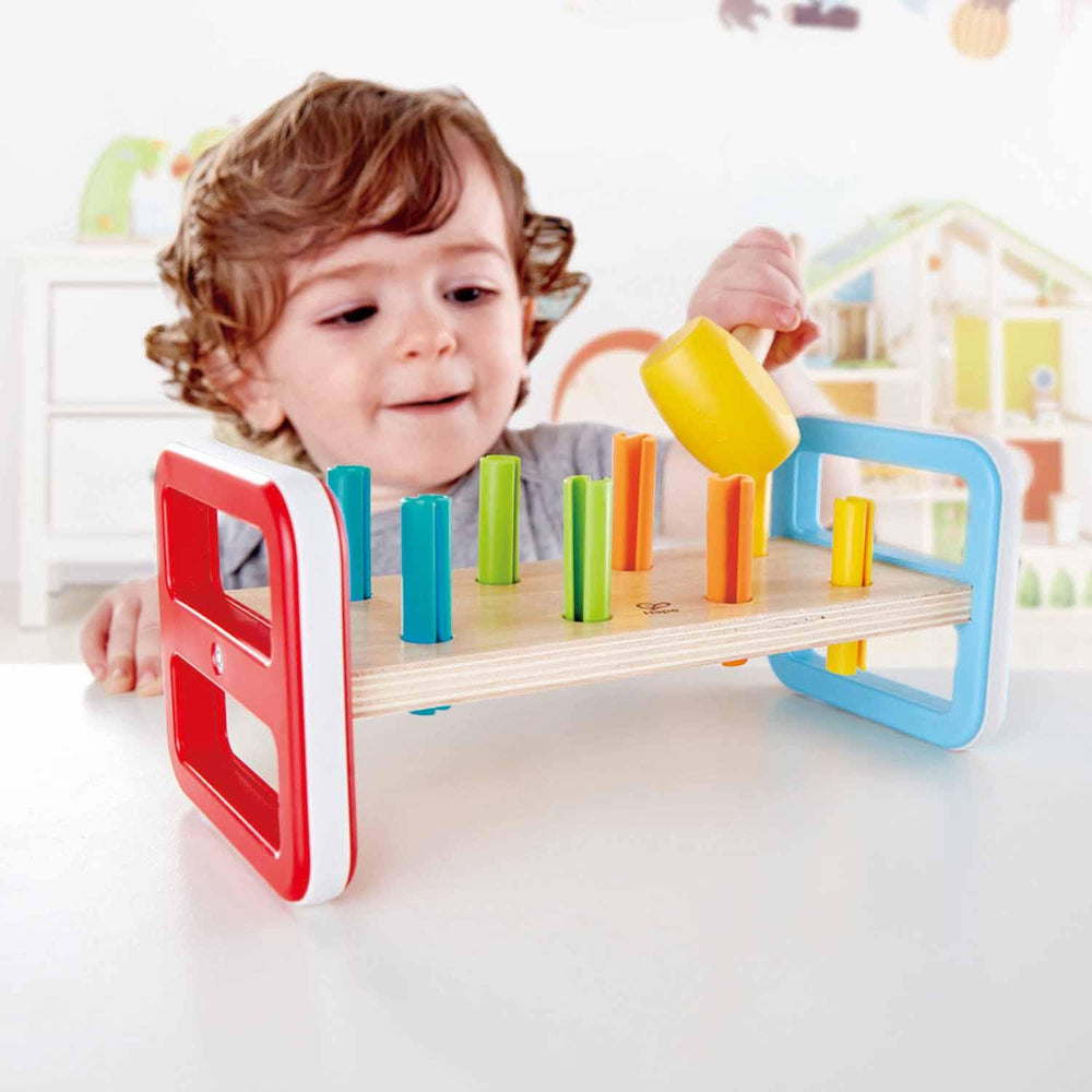 Jeu arc-en-ciel à marteler-Hape-Boutique LeoLudo