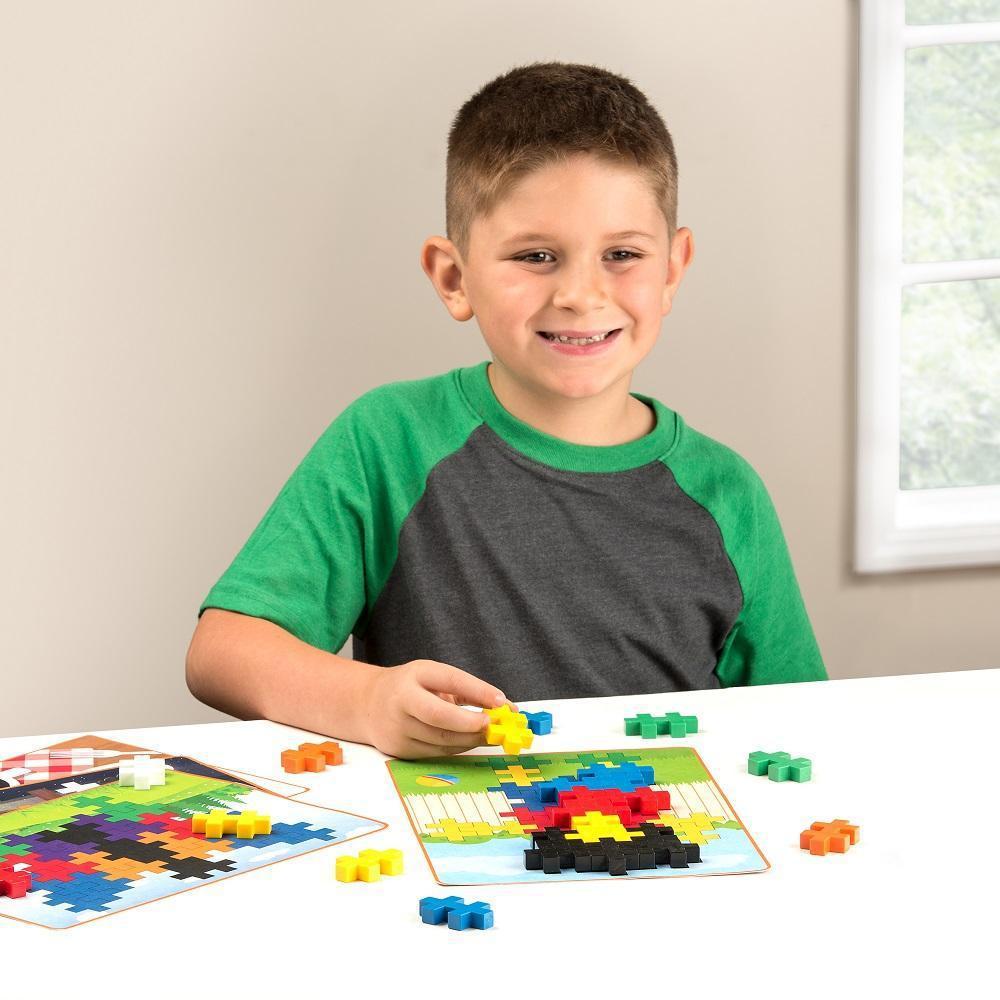 Jeu de construction - MIDI Basic Tangram (60 pcs) - Jeux de construction - Boutique LeoLudo - Plus - Plus