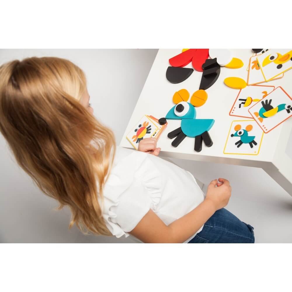 Jeu de construction Ze Géoanimo - Jeux d'assemblage - Boutique LeoLudo - Djeco