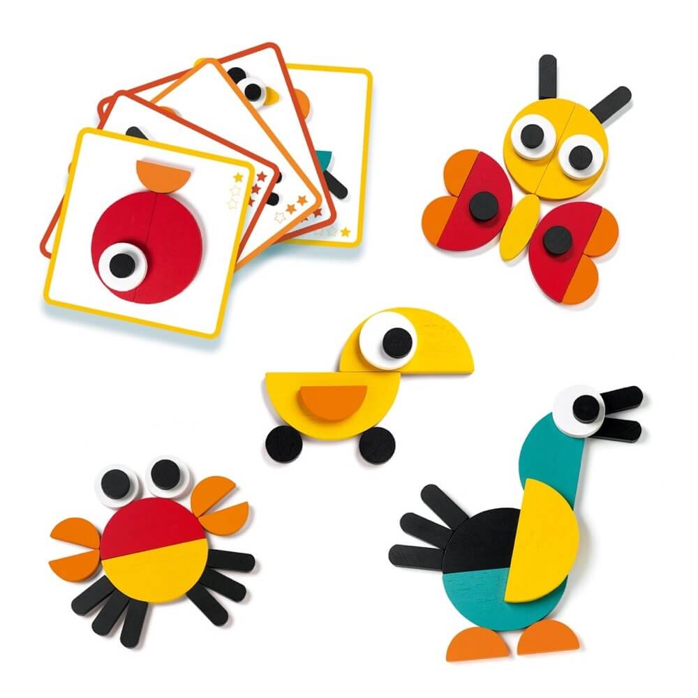 Jeu de construction Ze Géoanimo - Jeux d'assemblage - Boutique LeoLudo - Djeco
