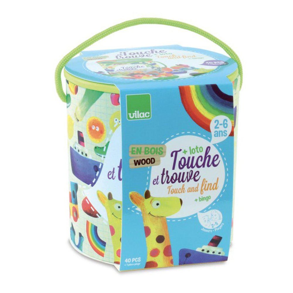 Jeu de reconnaissance tactile - Touche et trouve - Jeux de motricité fine - Boutique LeoLudo - Vilac