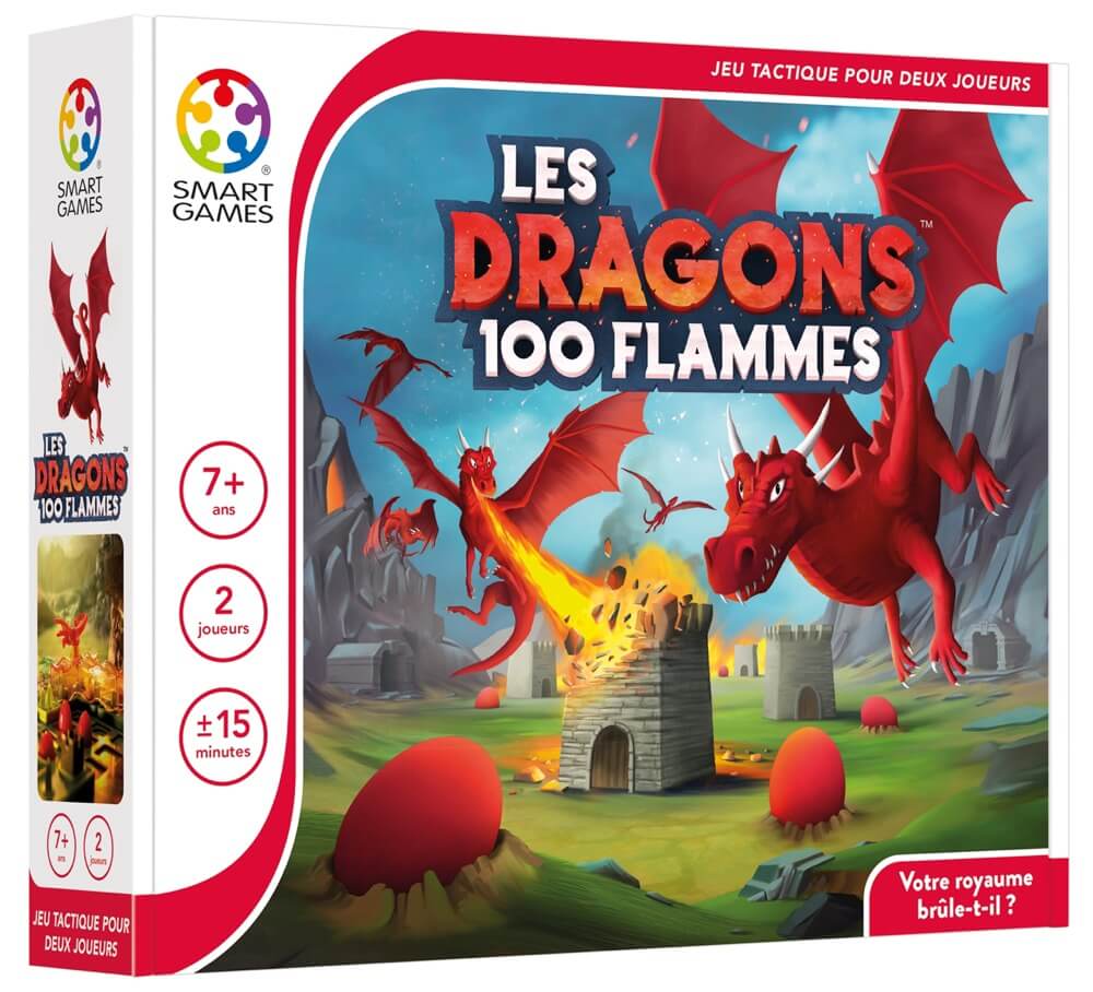 Jeu de société - Les dragons 100 flammes-Smart Games-Boutique LeoLudo