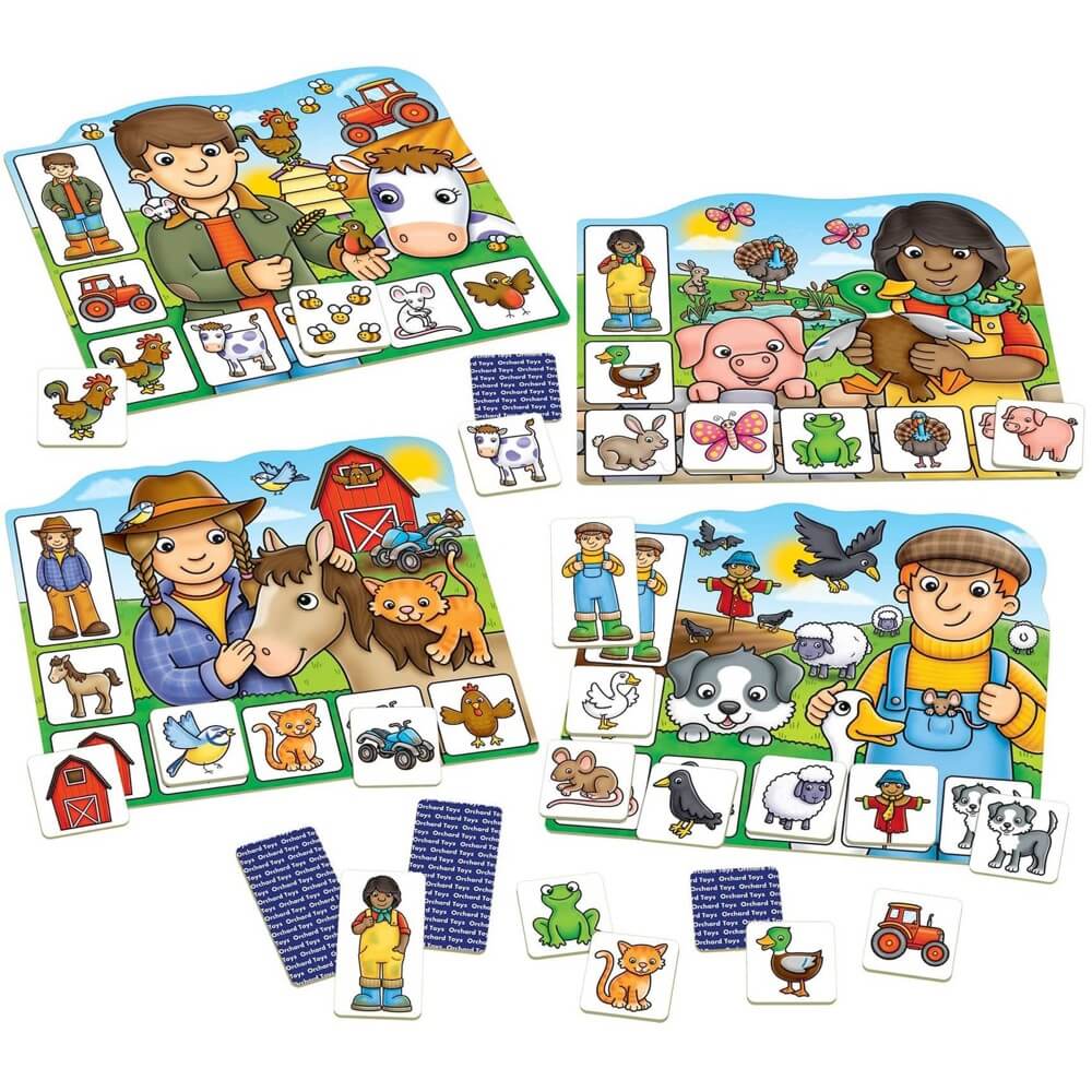Jeu de société - Loto du fermier - Jeux de société - Boutique LeoLudo - Orchard Toys