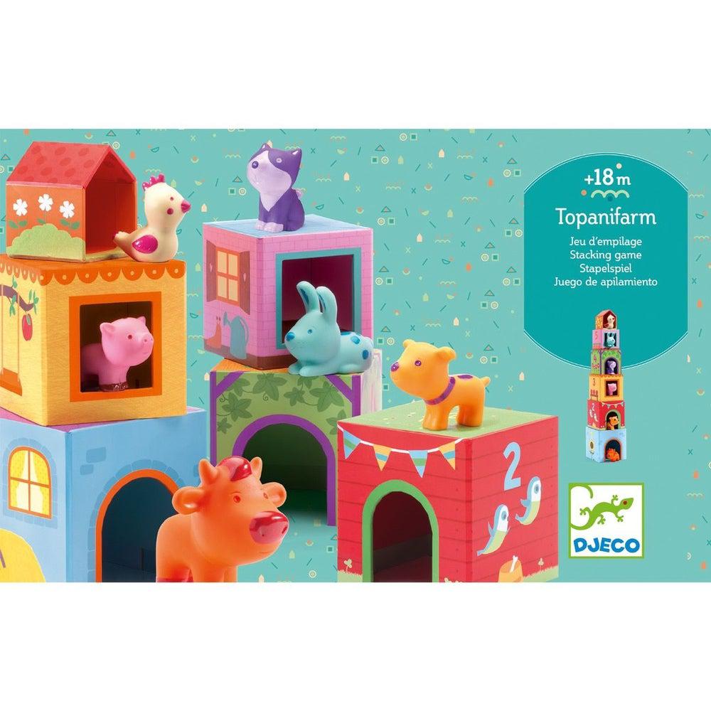 Jeu d'empilage Topaniferme - Jouets à trier & empiler - Boutique LeoLudo - Djeco